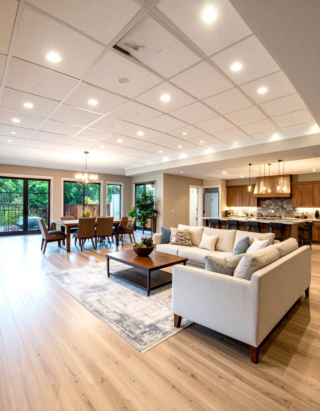Drop Ceiling Tile Upgrade Ideas - 20 Cheap Ceiling Ideas