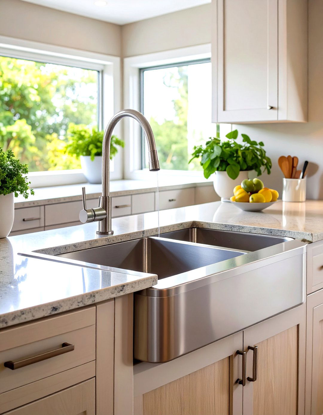 Drop in Corner Kitchen Sink for Easy Installation - 20 Corner Kitchen Sink Ideas