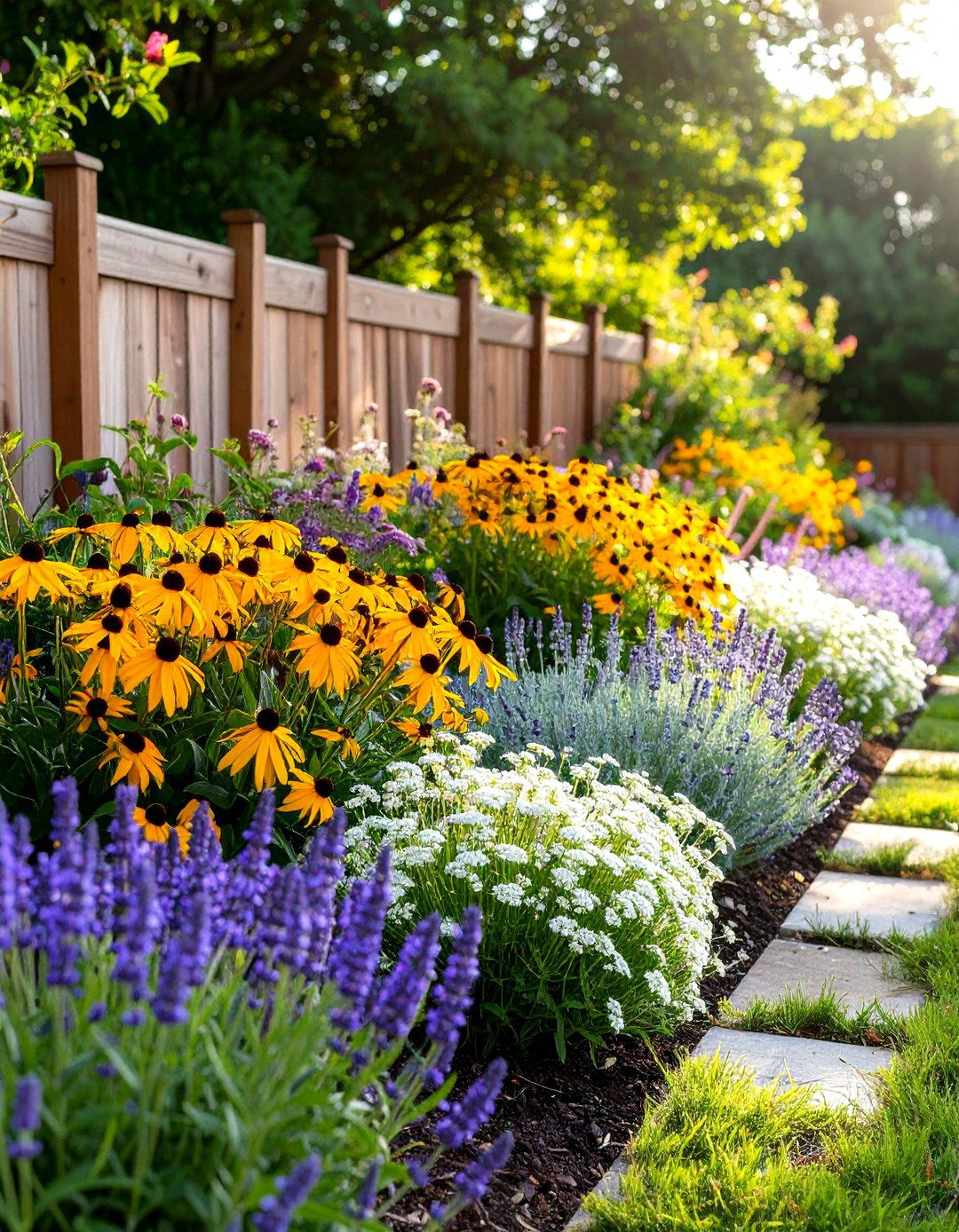 Drought Tolerant Perennial Garden Border Mix - 20 Low Maintenance Garden Border Ideas