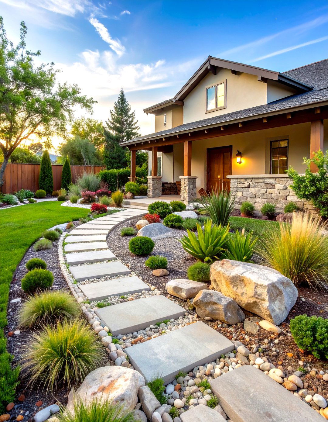 Drought Tolerant Rock Landscaping Xeriscape - 20 Rock Landscaping Ideas