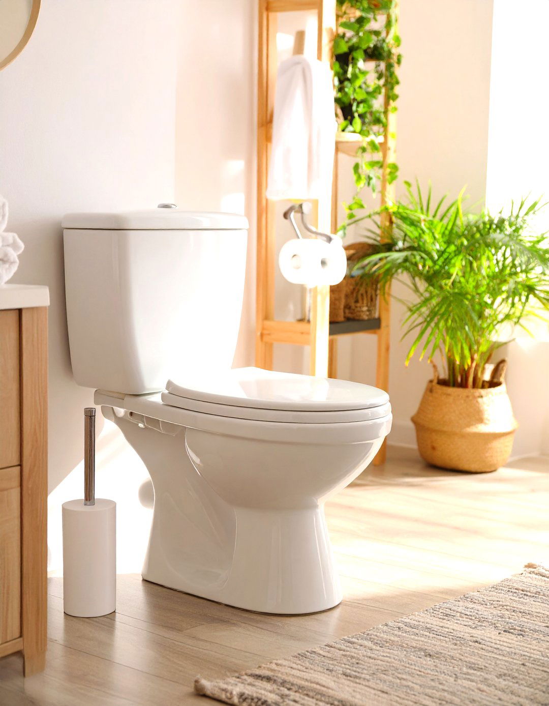 Dual Flush and Aerated Tap for Sustainability - 20 Downstairs Toilet Ideas