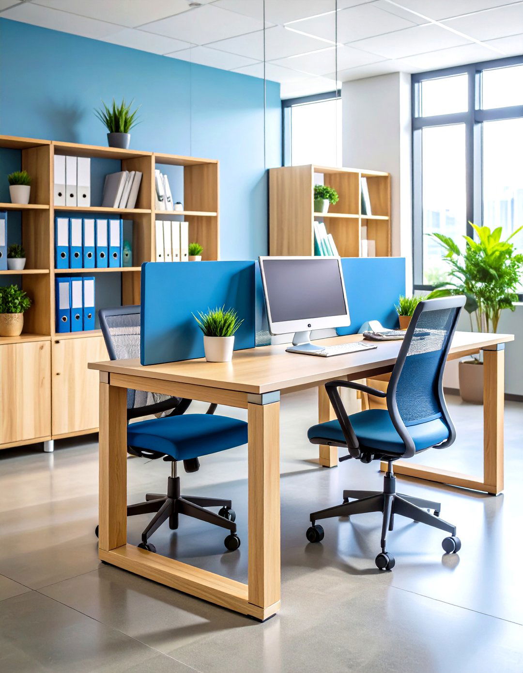 Dual Purpose Desk Risers for Storage and Style - 20 Cubicle Decor Ideas