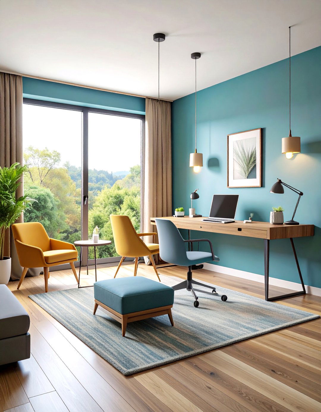Dual Purpose Guest Room Office - 20 Budget Home Office Ideas