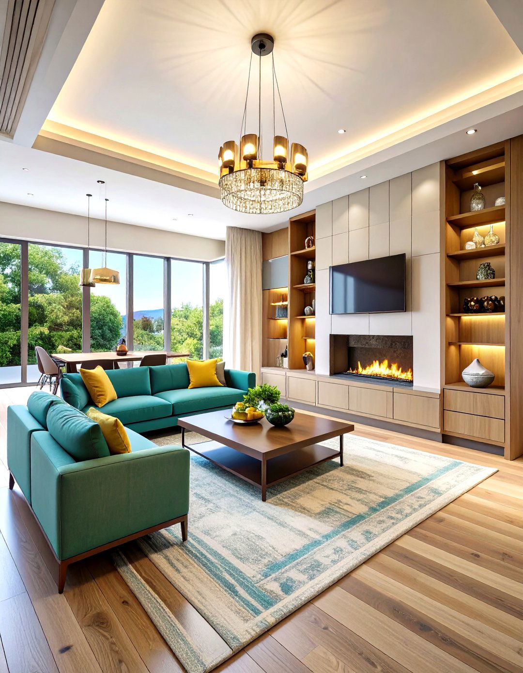 Dual Purpose Storage and Display - 20 Tv Over Fireplace Ideas