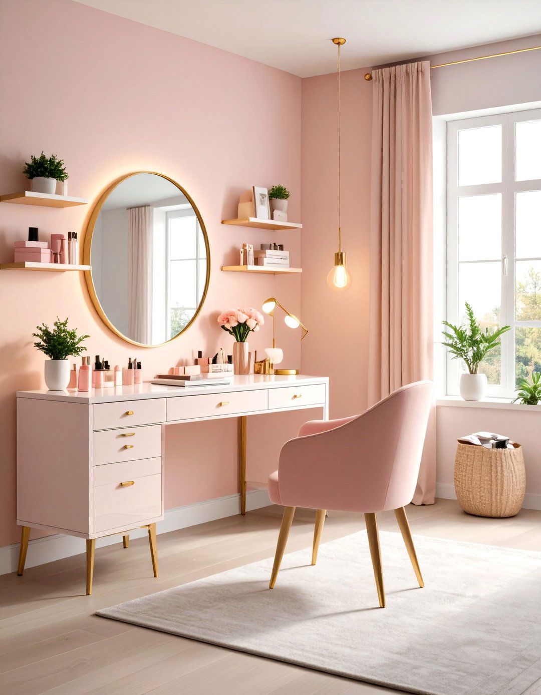Dual Purpose Vanity Home Office - 20 Home Office Ideas for Her