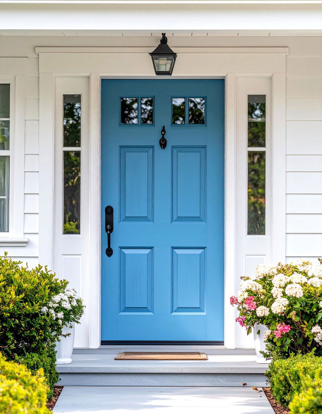 Dusty Blue Cedar Front Door - 20 Cedar Front Door Colors Ideas