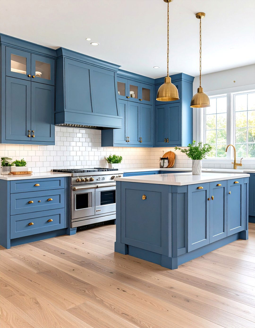 Dusty Blue Kitchen Cabinet Vintage Charm - 20 Kitchen Cabinet Color Ideas