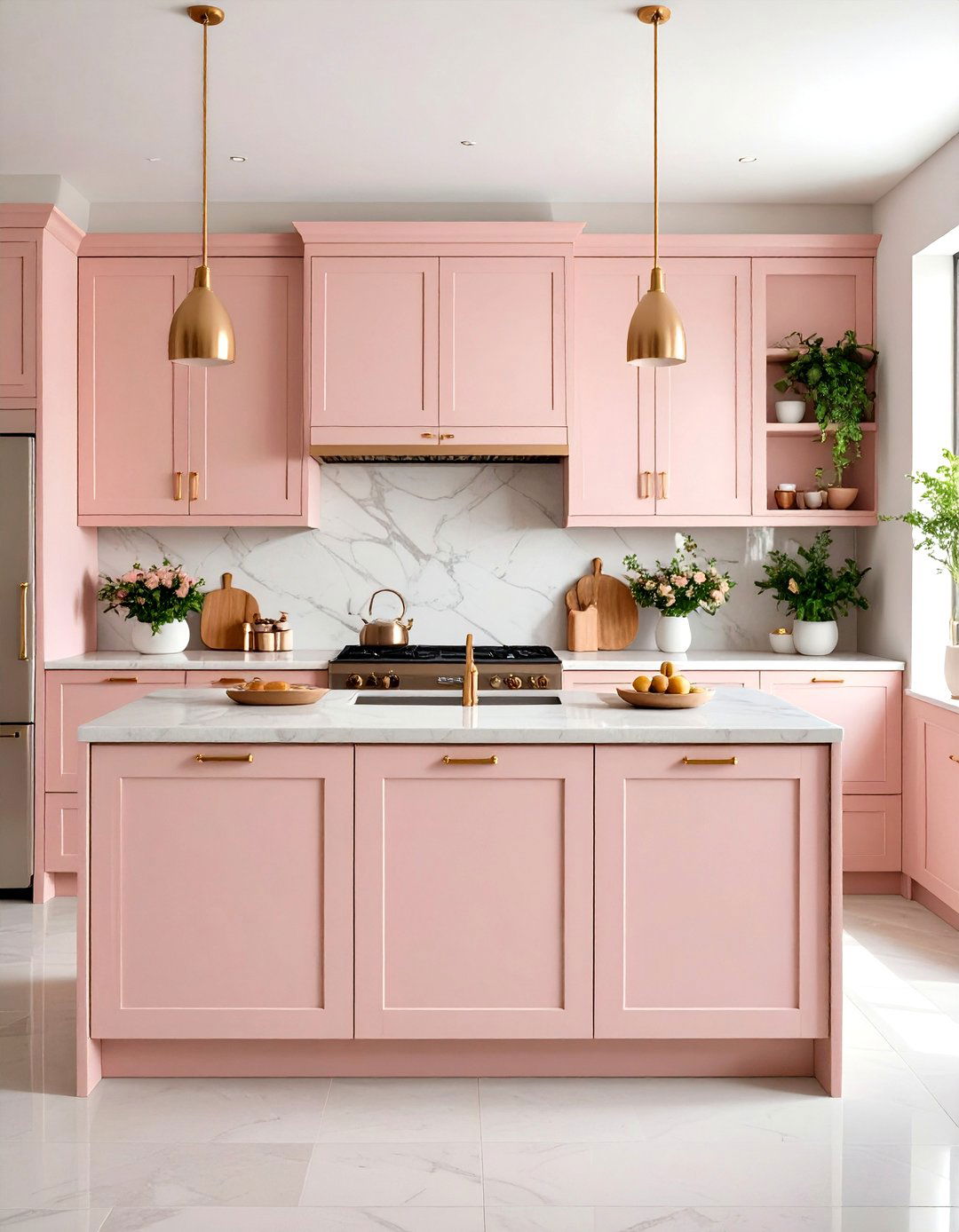 Dusty Pink Summer Kitchen Romance - 20 Summer Kitchen Ideas