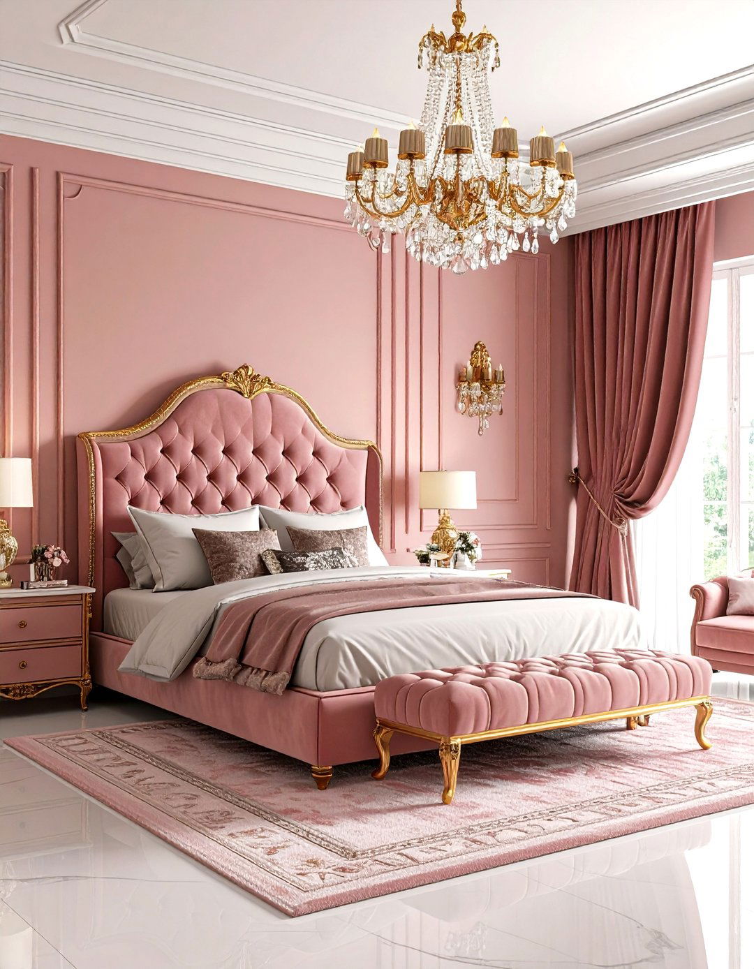 Dusty Rose Pink Room Luxe Maximalist - 20 Pink Room Ideas