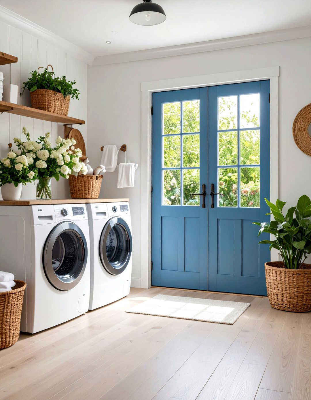 Dutch Style Laundry Room Door with Split Opening Functionality - 20 Laundry Room Door Ideas