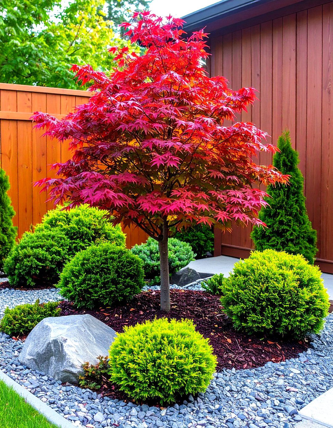 Dwarf Trees and Shrubs - 20 Small Front Yard Landscaping Ideas
