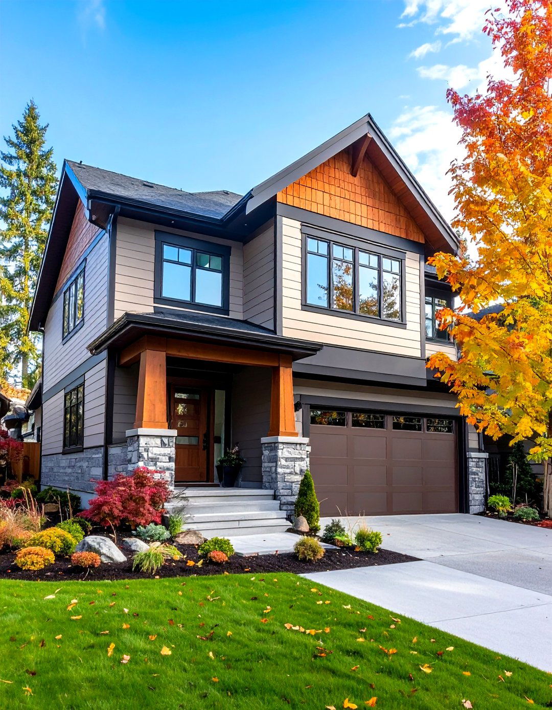 Dynamic Visual Layers - 20 Two-tone Siding Designs
