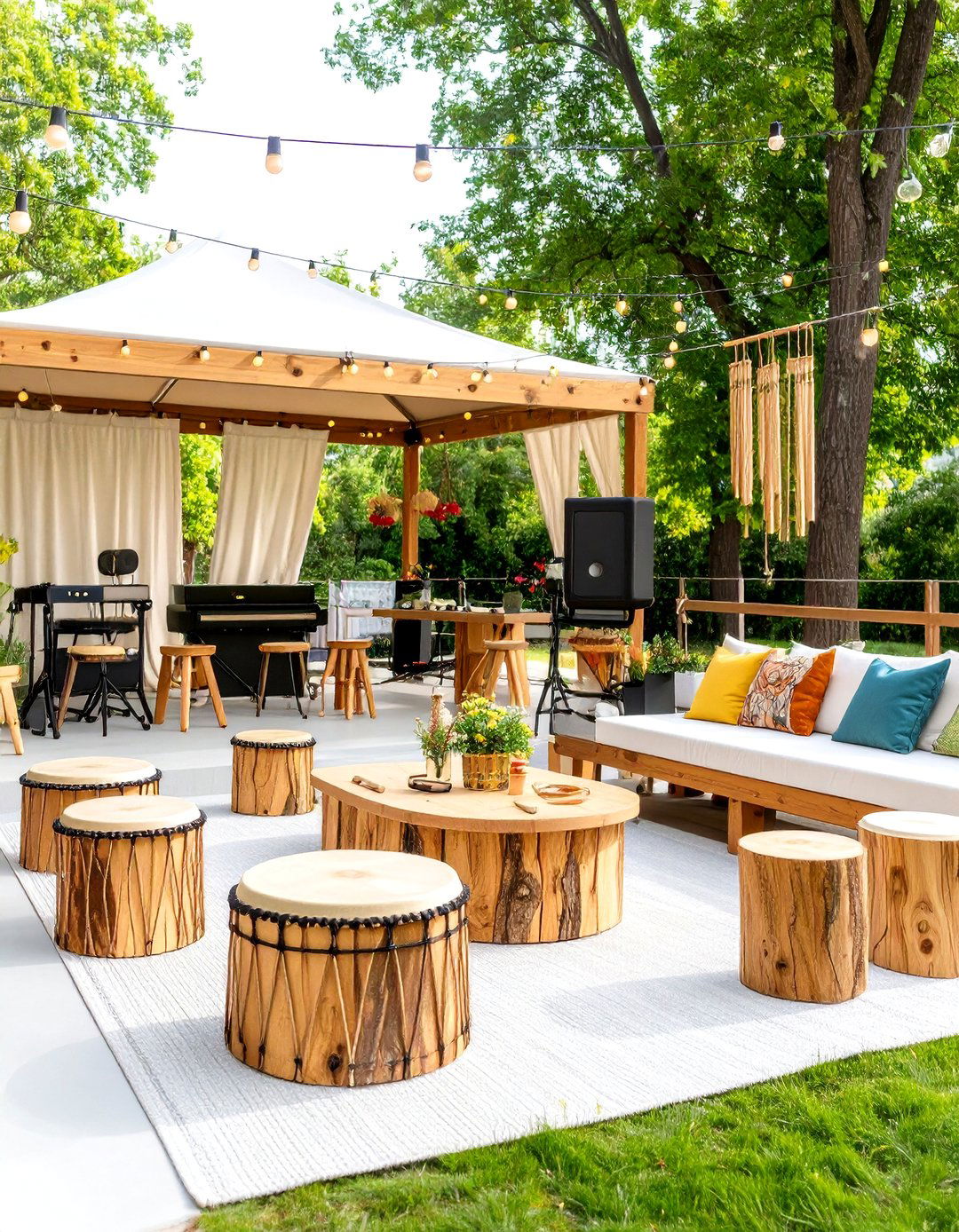 EYFS Outdoor Music Making Area - 20 Eyfs Outdoor Area Ideas