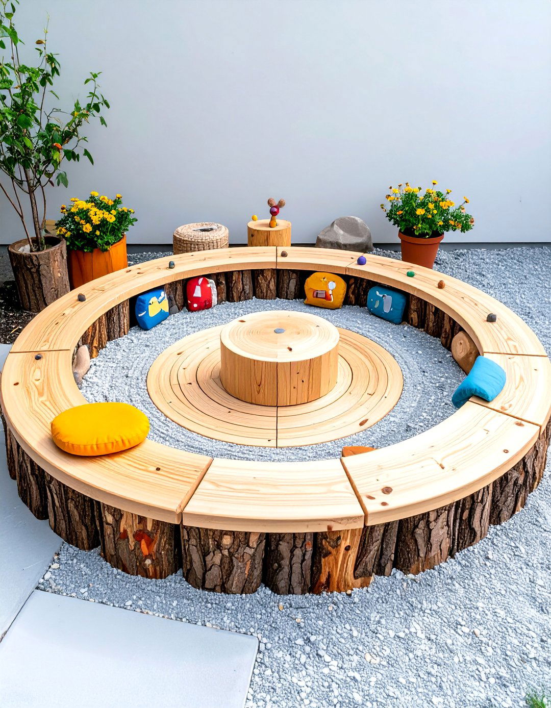 EYFS Outdoor Storytelling Circle Area - 20 Eyfs Outdoor Area Ideas