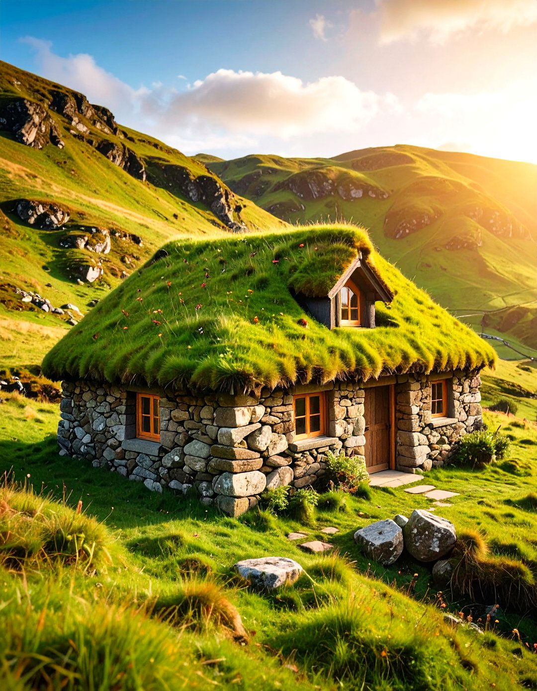 Earth Sheltered Underground Houses With Green Roofs - 20 Houses With Green Roofs