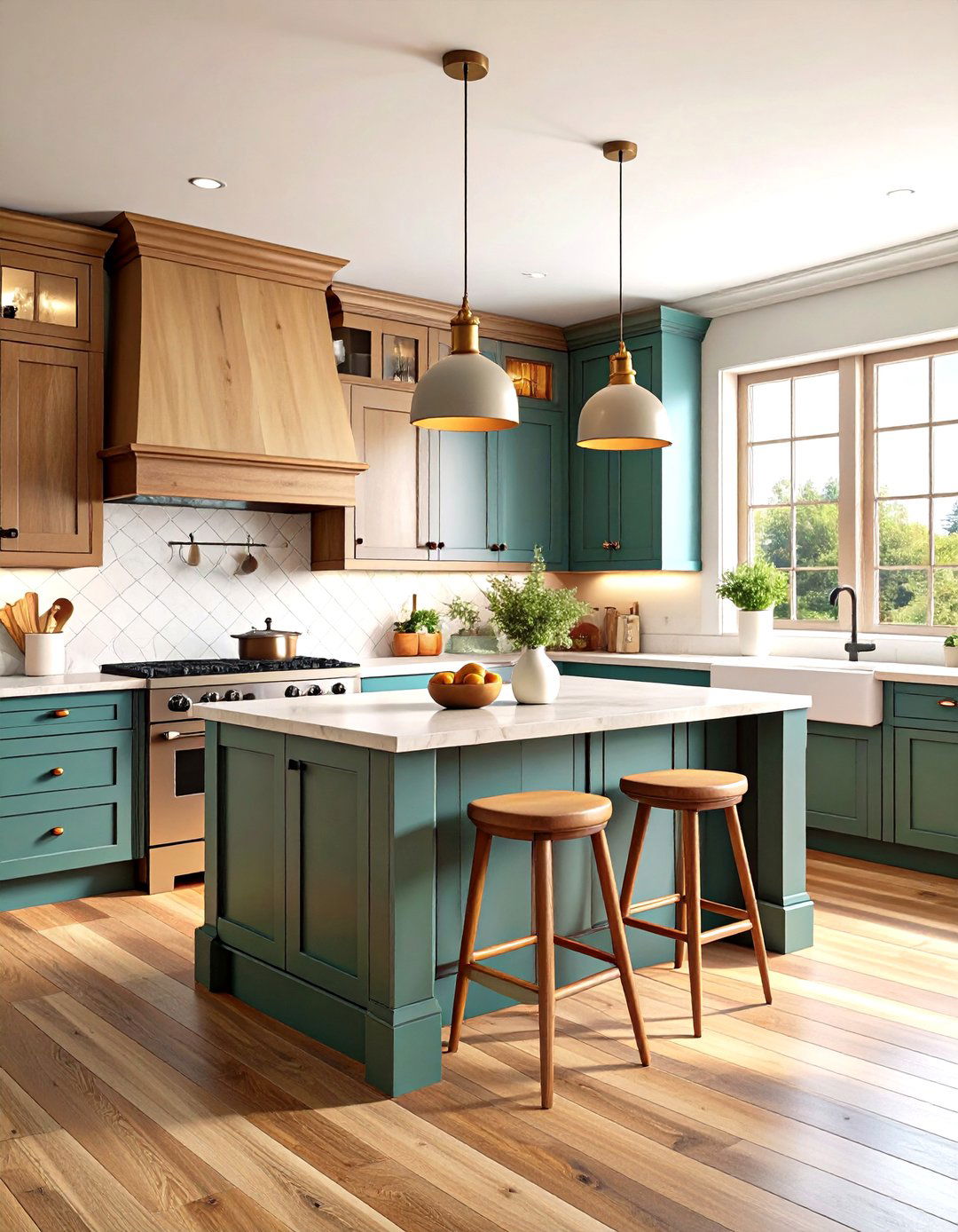 Earth Toned Color Palettes Evoke the Movements Nature Roots - 20 Craftsman Kitchen Ideas