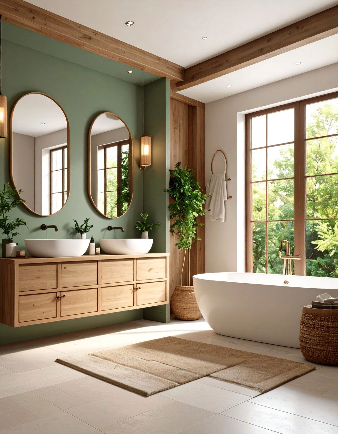 Earth Toned Palettes Calm an Ensuite Bathroom - 20 Ensuite Bathroom Ideas