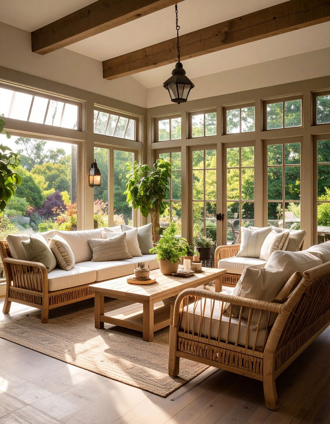 Earthy Neutral Palettes for a Calm Sunroom - 20 Rustic Sunroom Ideas