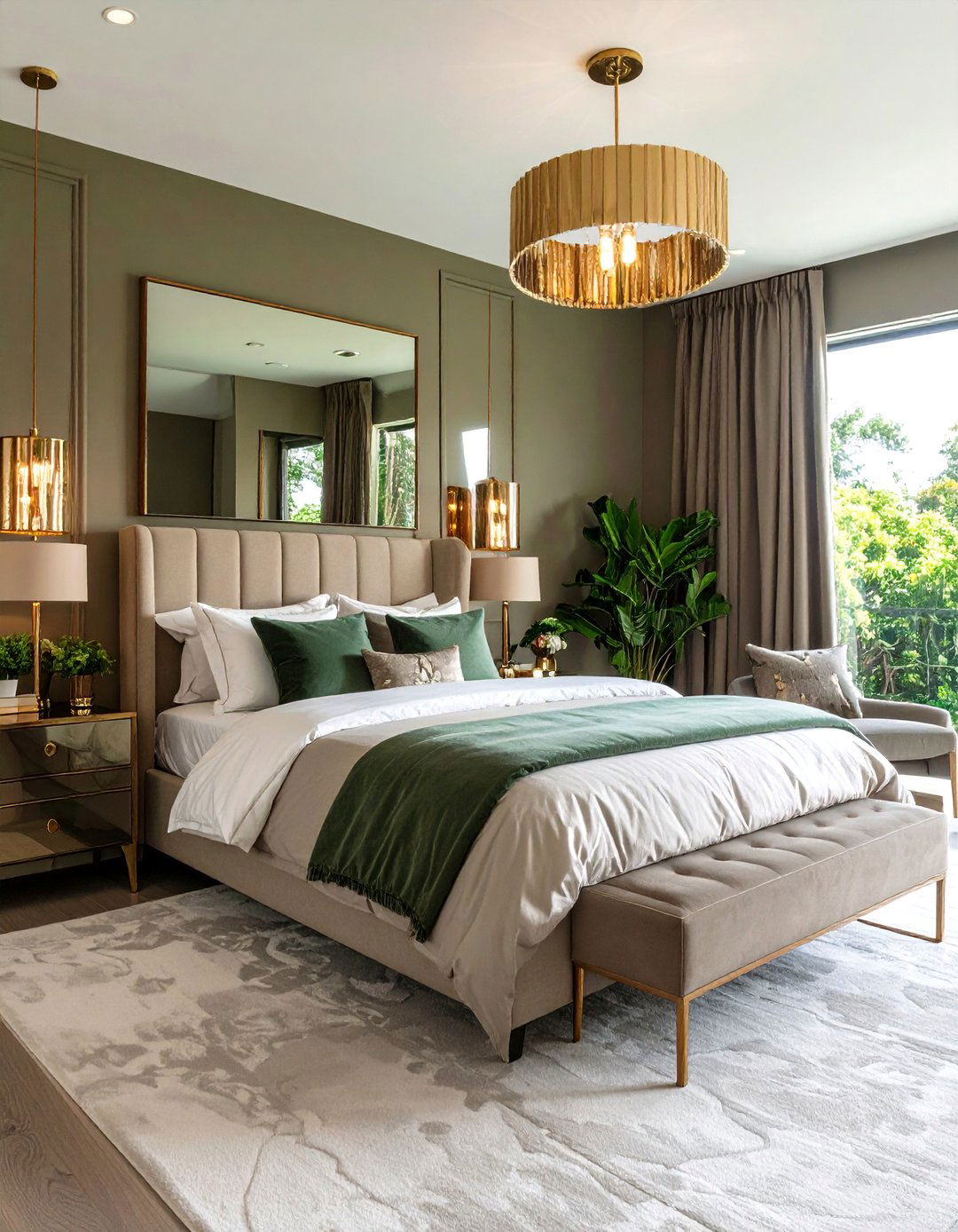 Earthy Taupe with Wood Accents - 20 Taupe Bedroom Ideas