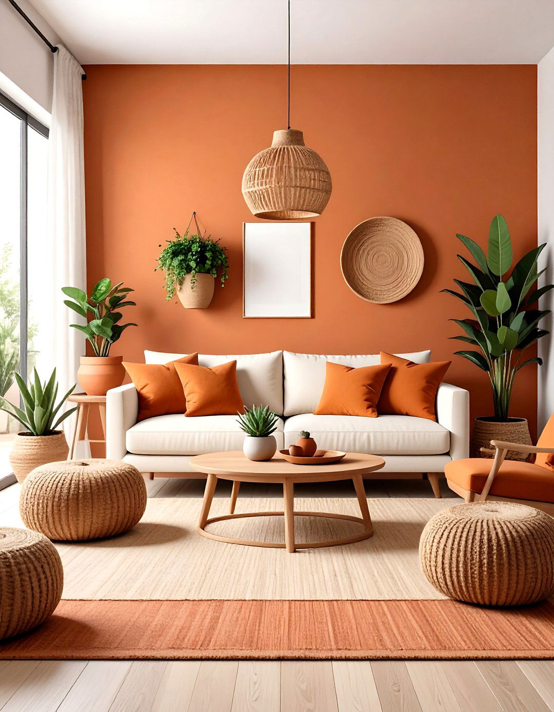 Earthy Terracotta Minimalist Modern Boho Living Room - 20 Minimalist Modern Boho Living Room Ideas