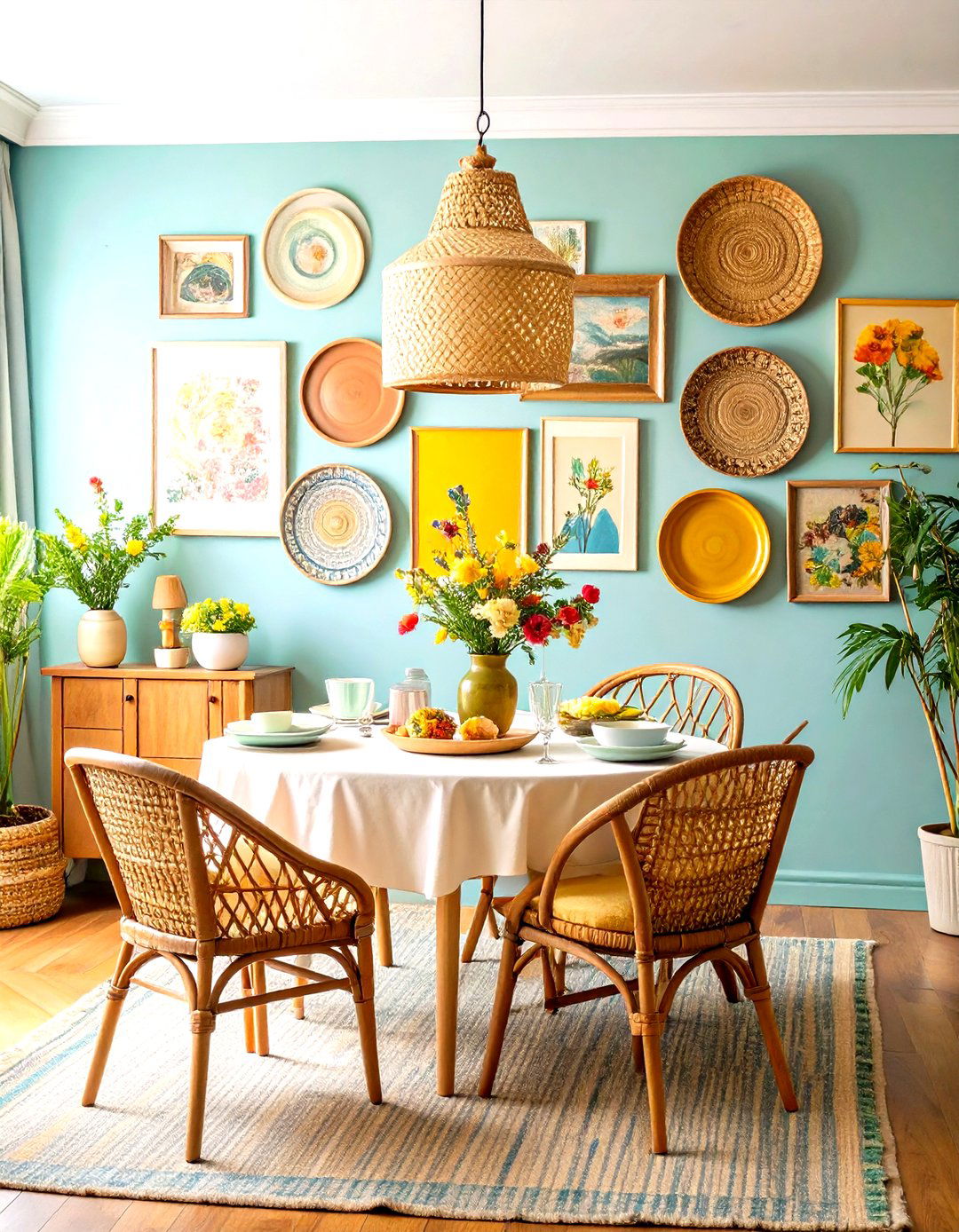 Eclectic Gallery Walls Tell Your Story - 20 Boho Dining Room Ideas
