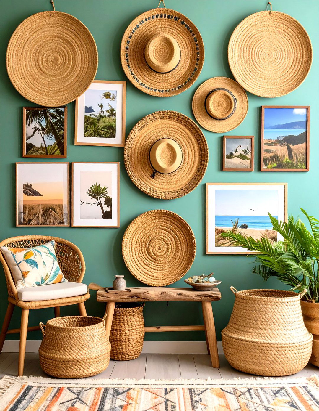 Eclectic Gallery Walls Tell a Boho Living Room Story - 20 Boho Living Room Ideas