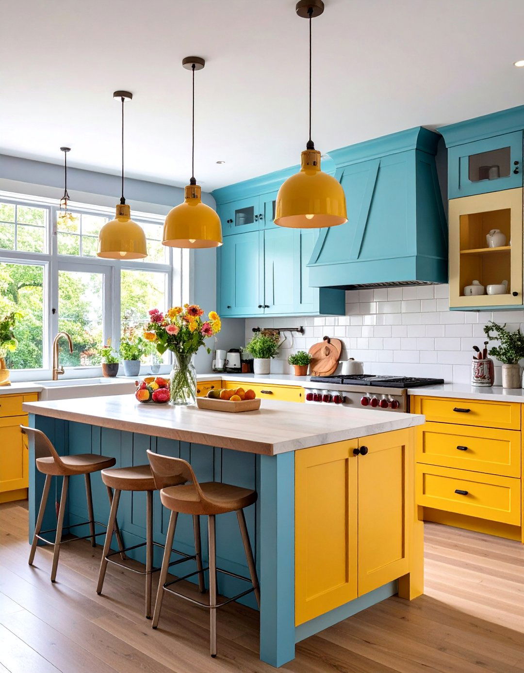 Eclectic Kitchen Shiplap Island with Mixed Textures - 20 Kitchen Shiplap Ideas With Kitchen Island Ideas