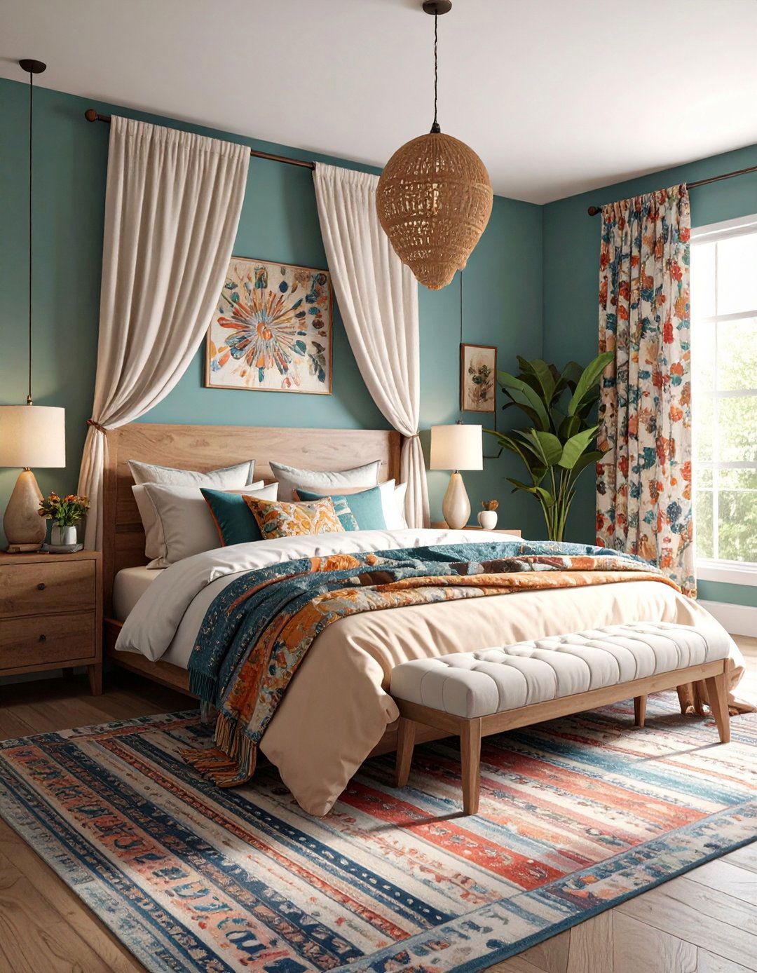Eclectic Maximalist Fantasy Bedroom with Global Influences - 20 Fantasy Bedroom Ideas