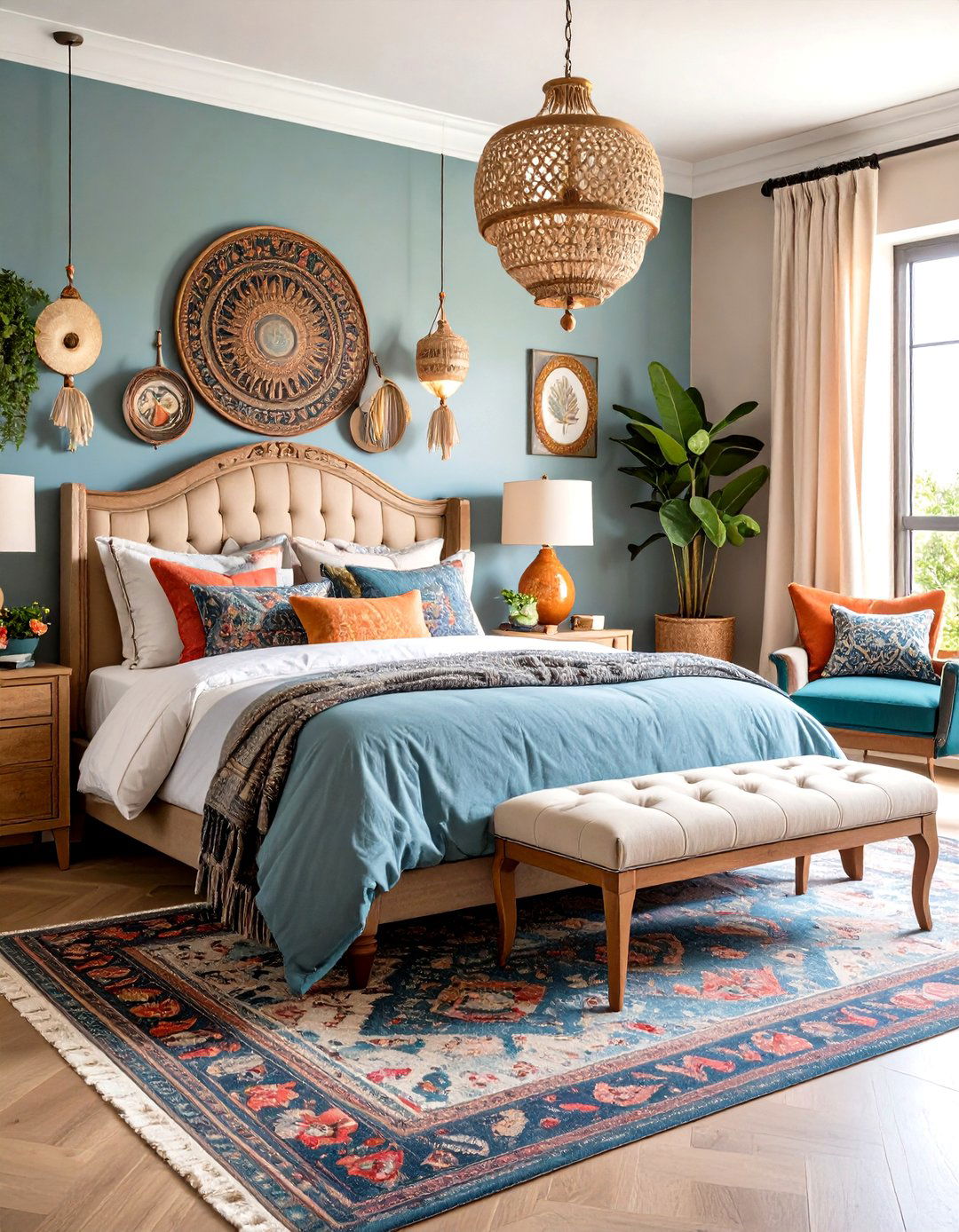 Eclectic Maximalist Large Bedroom Design - 20 Large Bedroom Design Ideas
