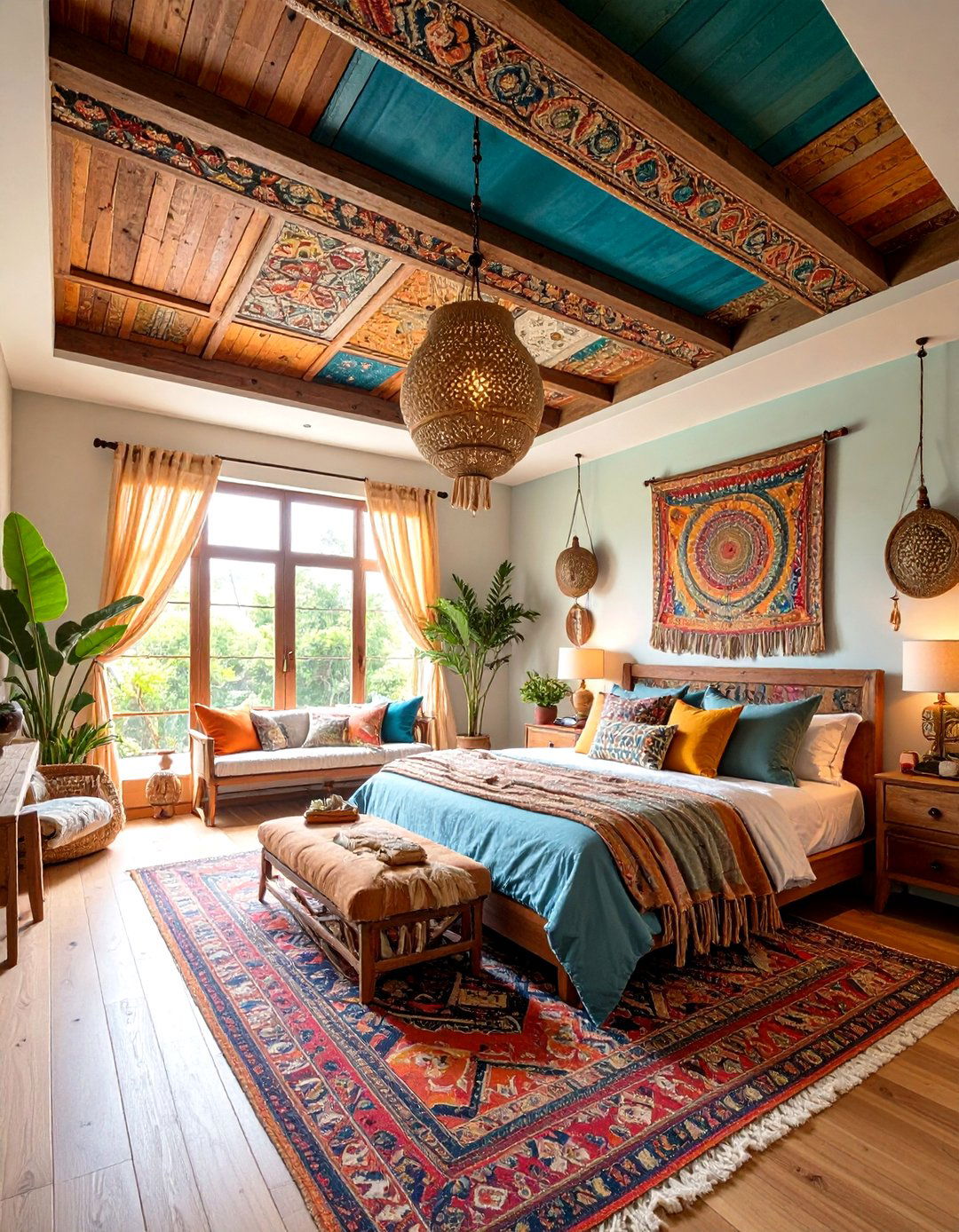 Eclectic Mixed Material Reverse Tray Ceiling - 20 Reverse Tray Ceiling Ideas
