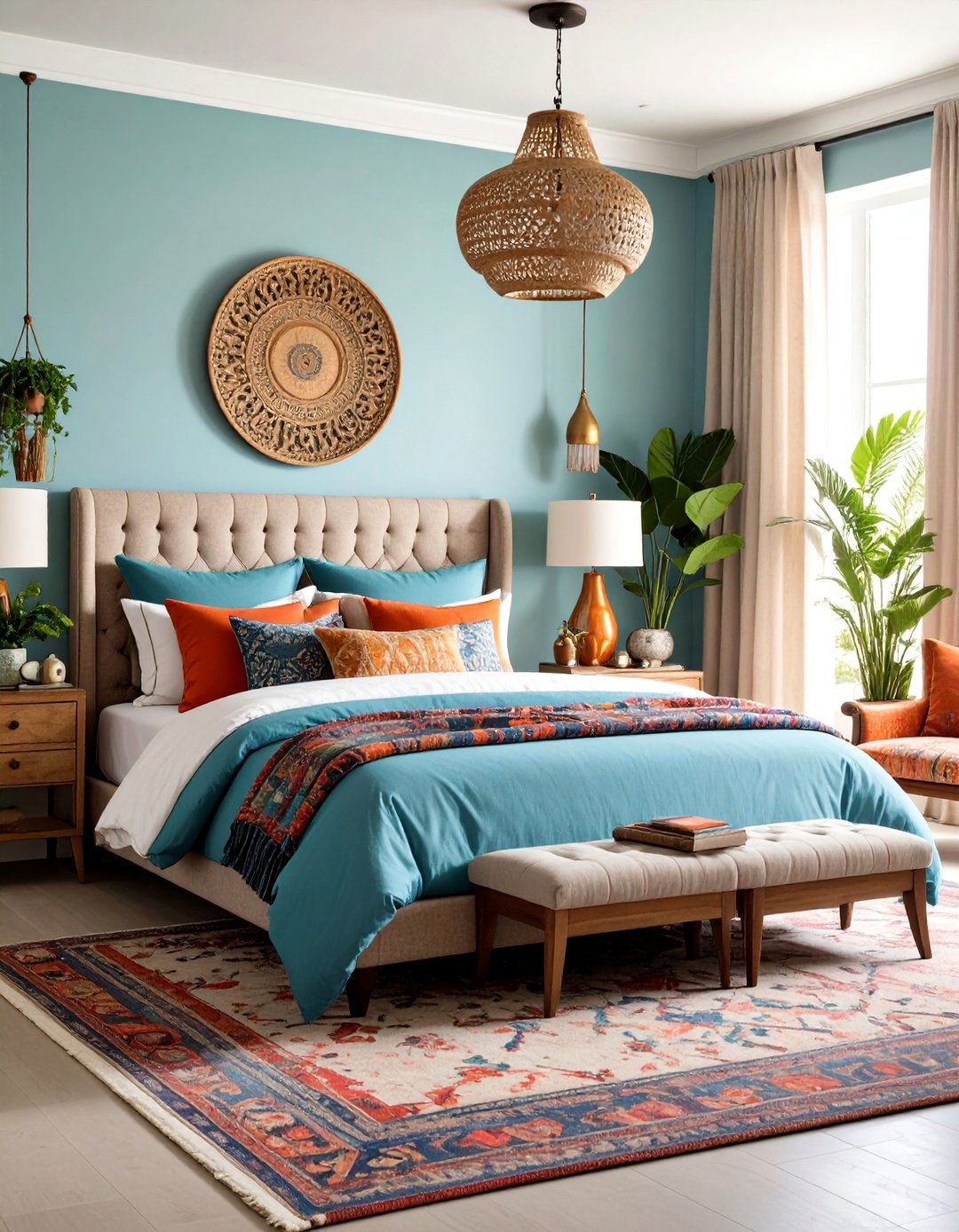 Eclectic Pink and Grey Bedroom - 20 Pink and Grey Bedroom Ideas