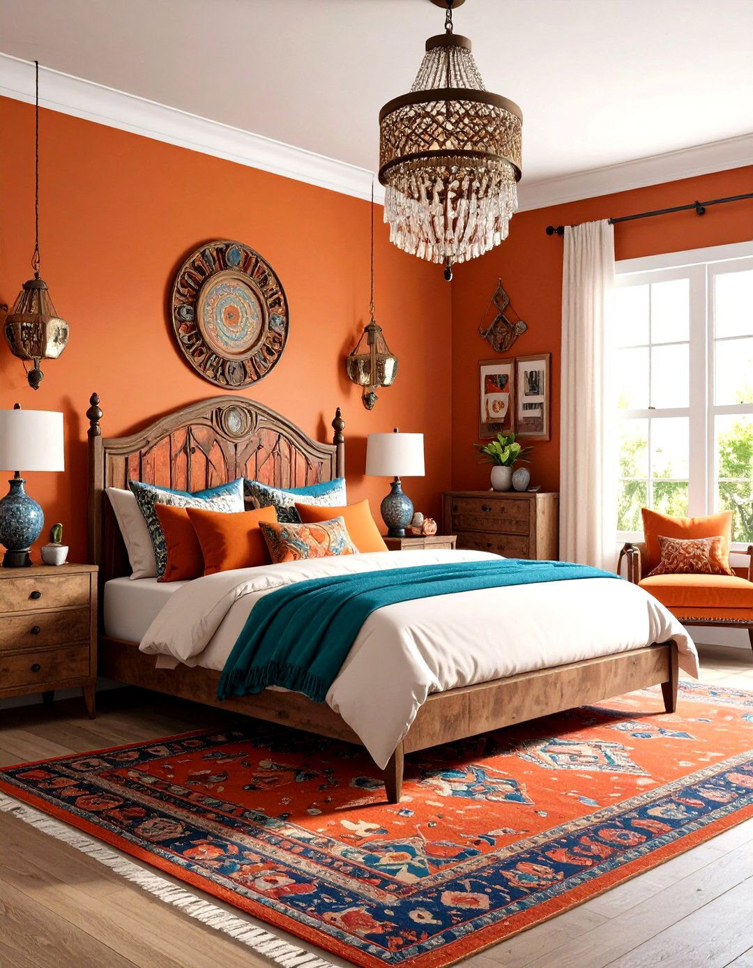 Eclectic Rust Bedroom Gallery - 20 Rust Bedroom Ideas