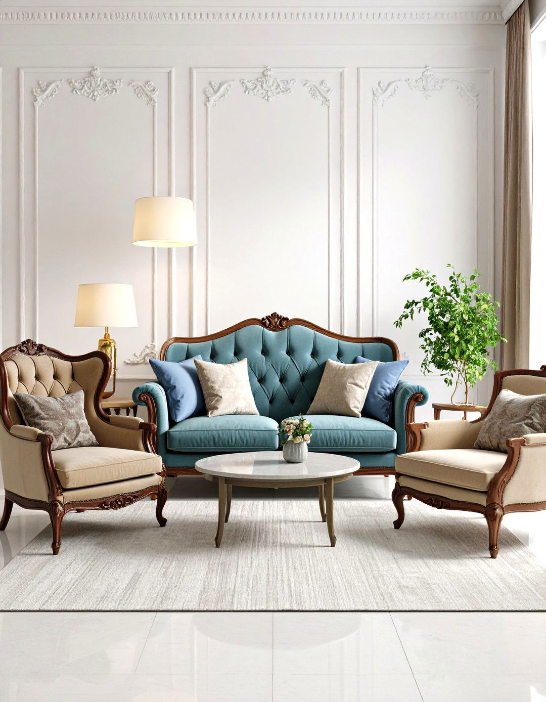 Eclectic Seating Arrangements Blending Eras and Silhouettes - 20 Eclectic Interior Design Ideas