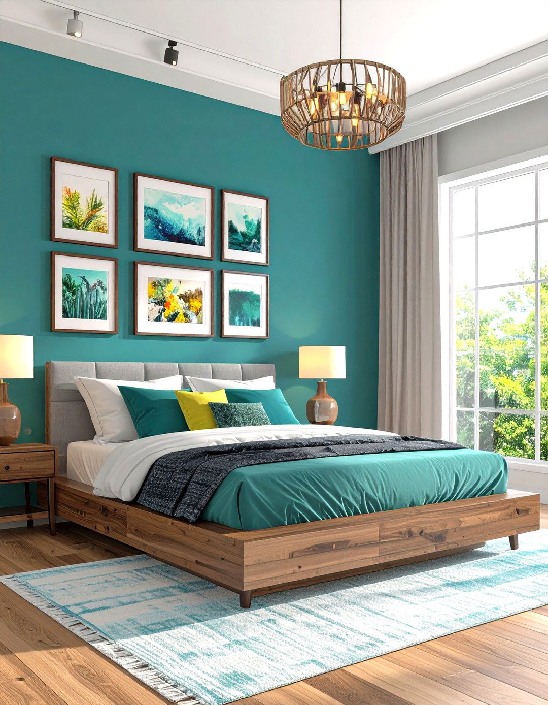 Eclectic Teal Bedroom Gallery - 20 Teal Bedroom Ideas