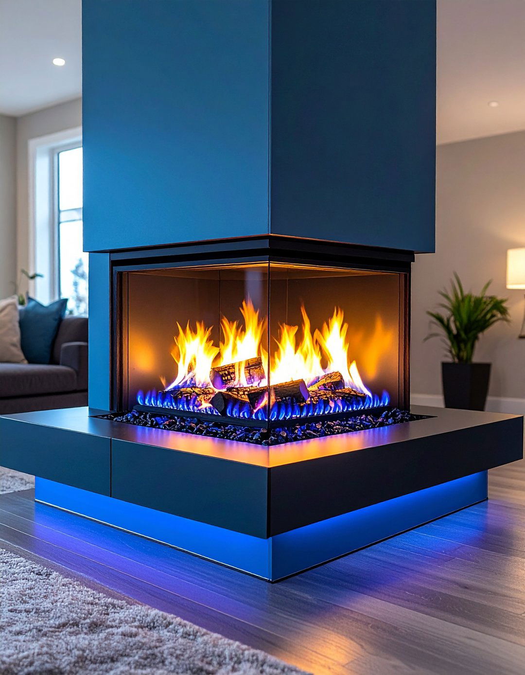 Eco Conscious High Efficiency Gas Fireplace - 20 Gas Fireplace Ideas