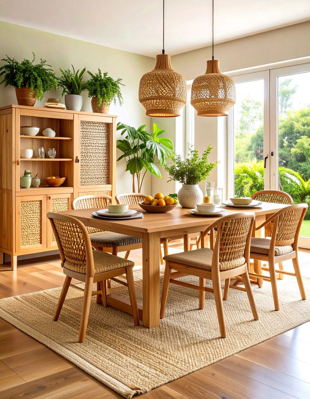 Eco Friendly Bamboo Dining Room Hutch - 20 Dining Room Hutch Ideas