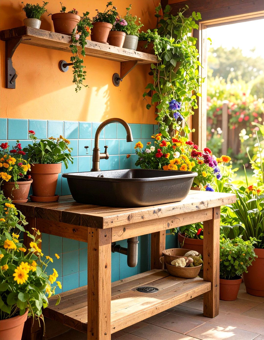 Eco Friendly Dog Wash Station Using Reclaimed Materials - 20 Dog Wash Station Ideas