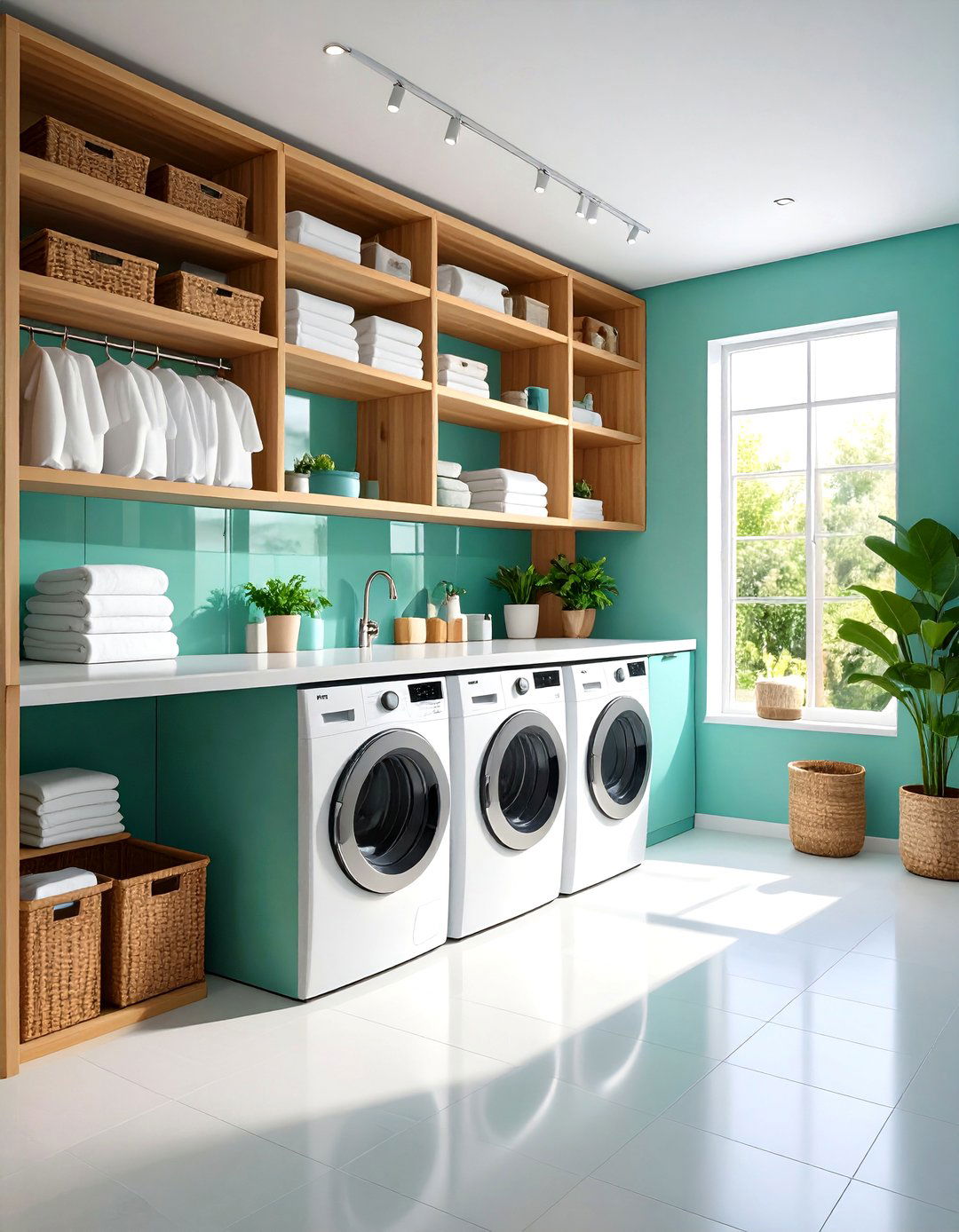 Eco Friendly Laundry Closet with Sustainable Materials - 20 Laundry Closet Ideas