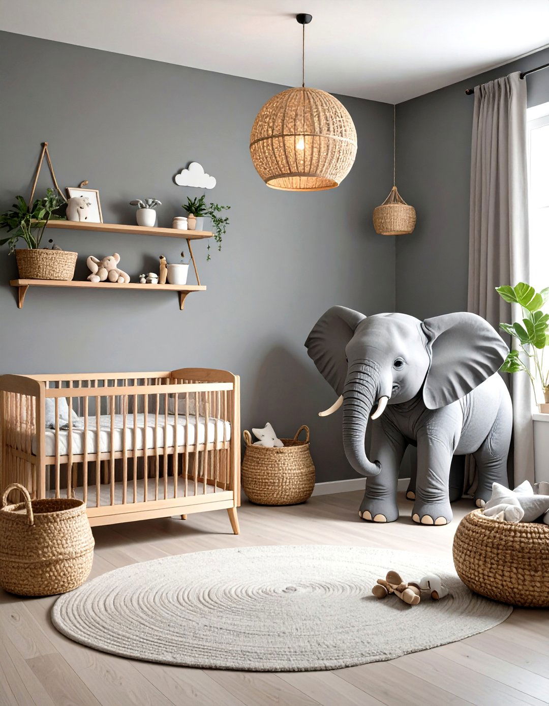 Eco Friendly Organic Elephant Nursery - 20 Elephant Nursery Ideas