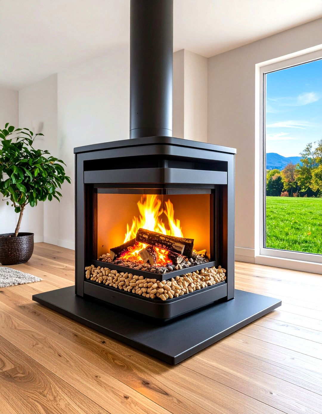 Eco Friendly Pellet Fireplace - 20 Fireplace Ideas