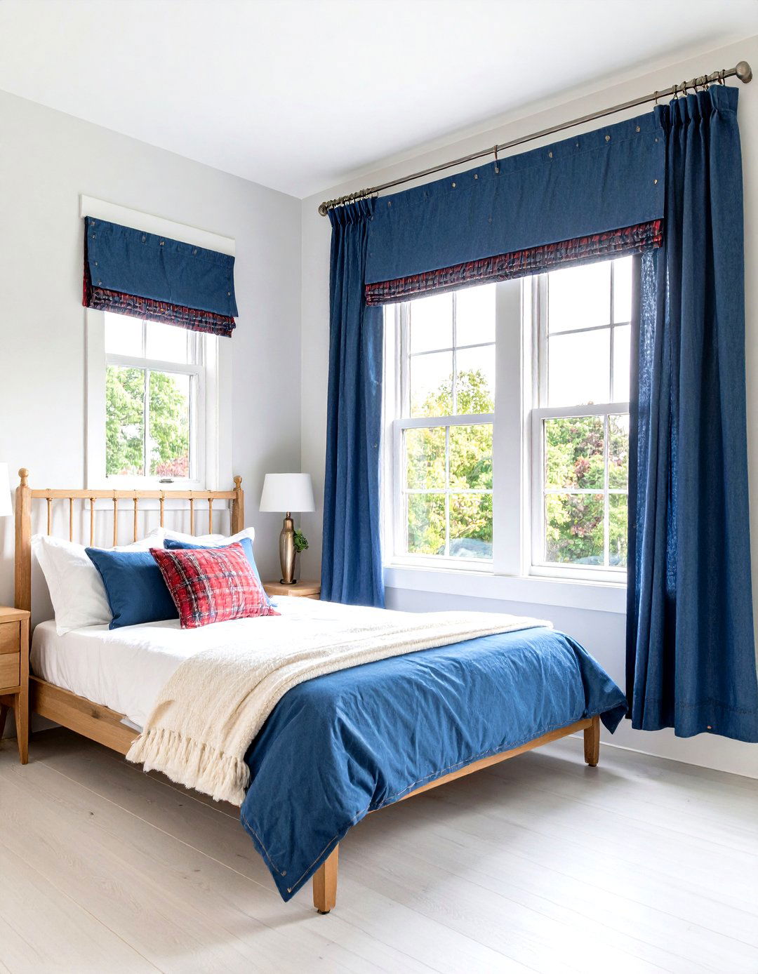 Eco Friendly Recycled Cotton Window Valance - 20 Window Valance Ideas