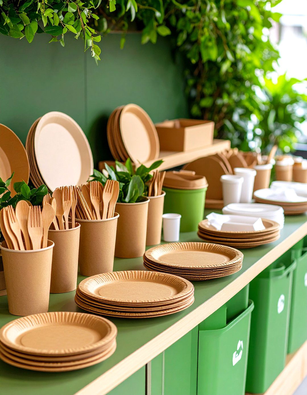 Eco Friendly Serveware and Waste Stations for a Garden Party - 20 Garden Party Ideas