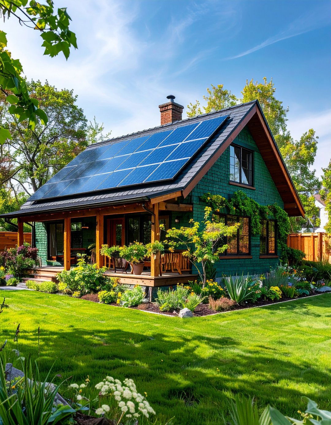 Eco Friendly Statement - 20 Sage Green Painted Brick House Ideas