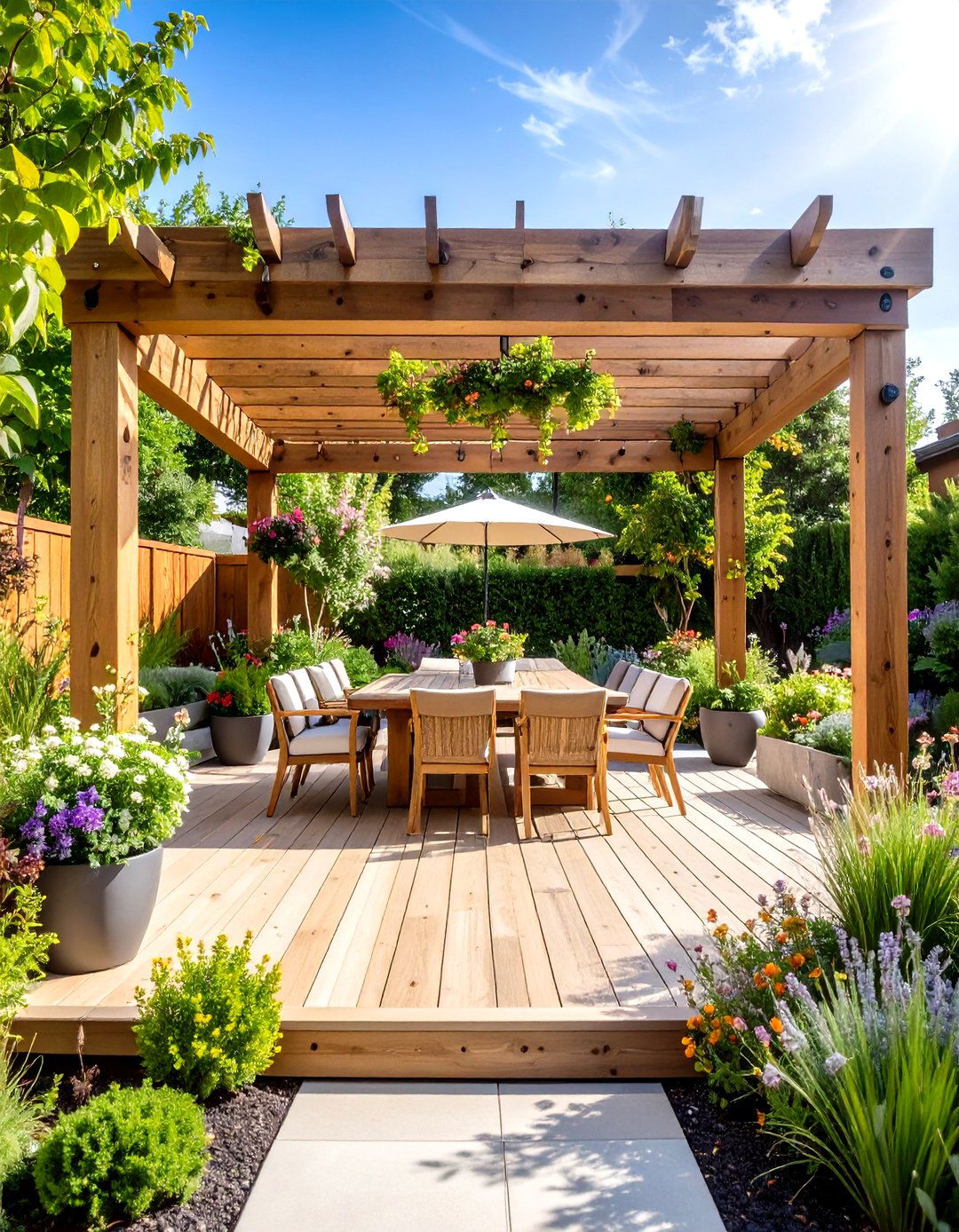Eco Friendly Sustainable Patio With a Pergola - 20 Patio With a Pergola Ideas