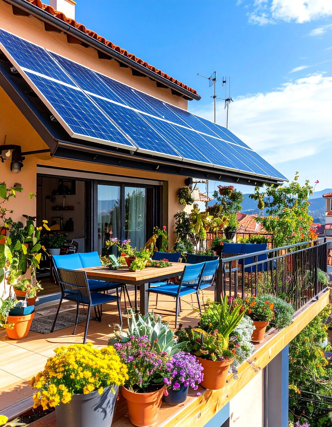 Eco Solar Powered Cantilever Balcony - 20 Cantilever Balcony Ideas