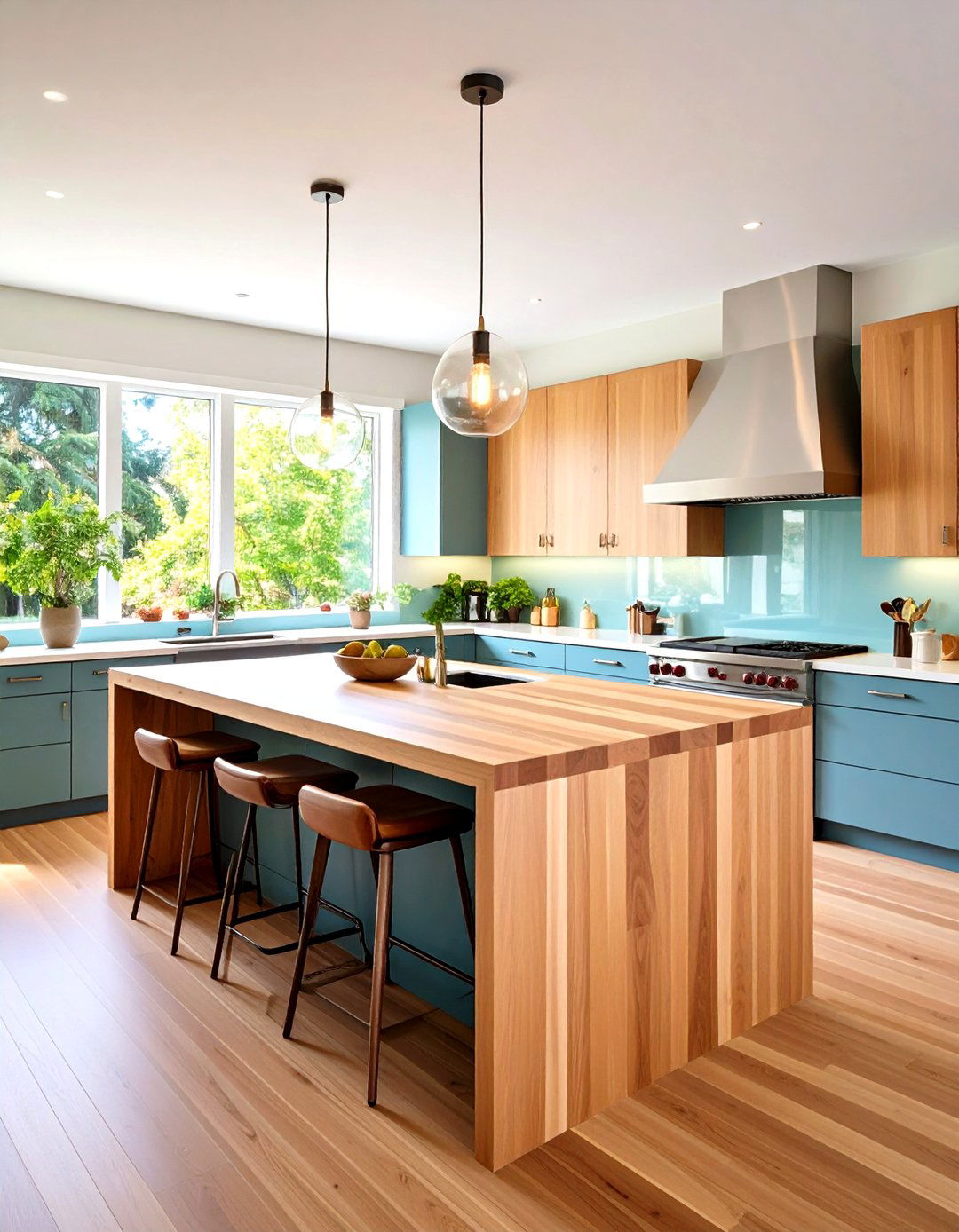 Edge Grain Wood Countertop Budget Friendly Option - 20 Wood Countertop Ideas