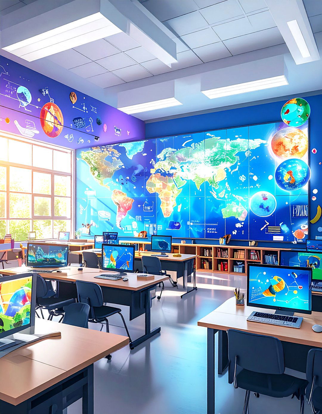 Educational Classroom Interactive Mural - 20 Interactive Murals