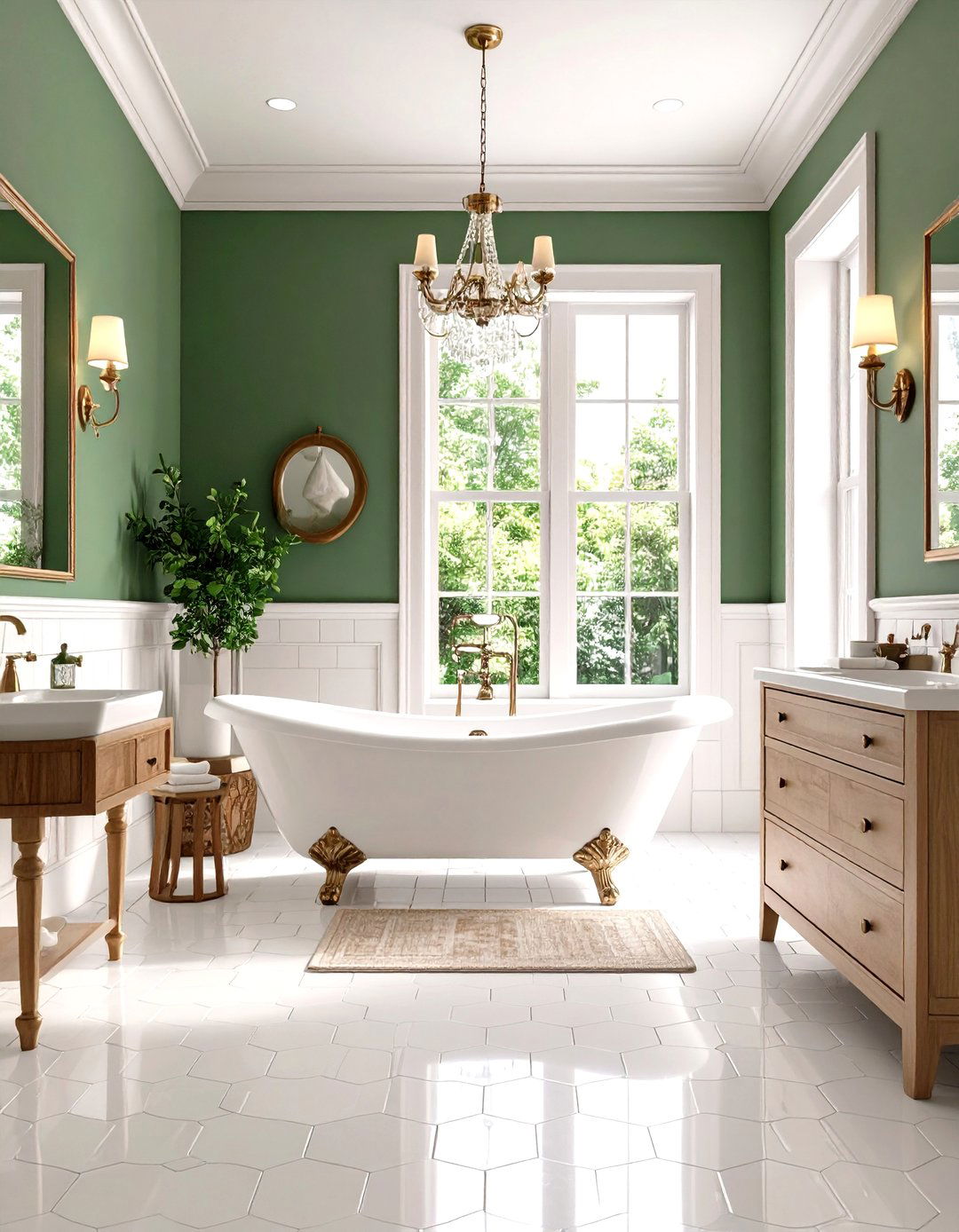 Edwardian Vintage Bathroom with Refined Traditional Elegance - 20 Vintage Bathroom Ideas
