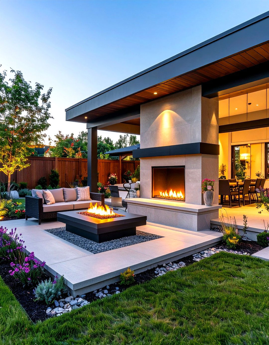 Electric Outdoor Corner Fireplace - 20 Outdoor Corner Fireplace Ideas