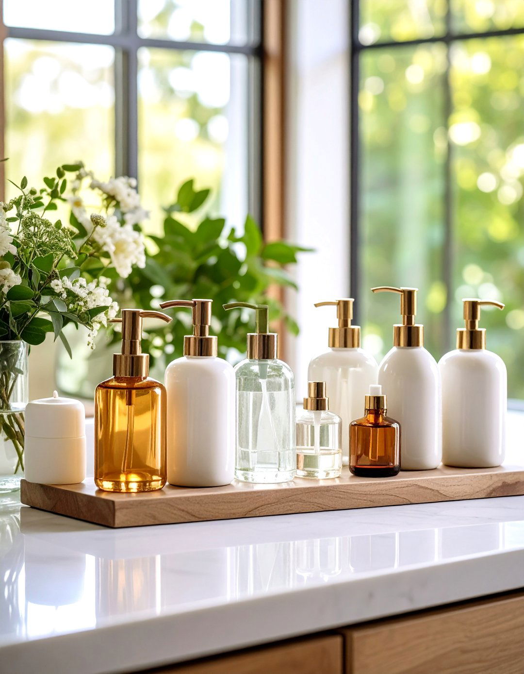 Elegant Containers Maintain Bathroom Serenity - 20 Elegant Bathroom Decor Ideas